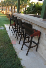 Екзотични бар столове от ратан за заведения